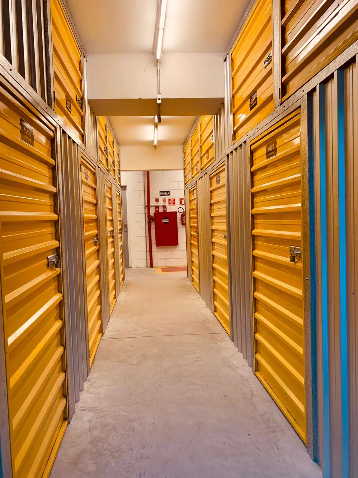 Visão interna do Storage - espaços exclusivos